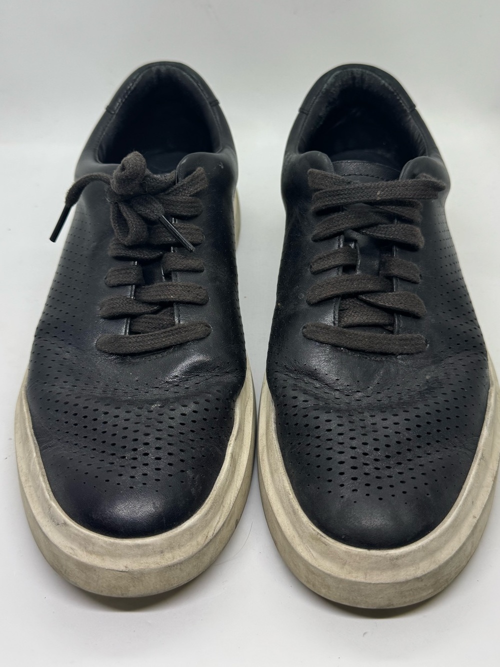 Cole Haan GrandPrø Black Leather Perforated Sneakers Men’s Casual Shoes size 9
